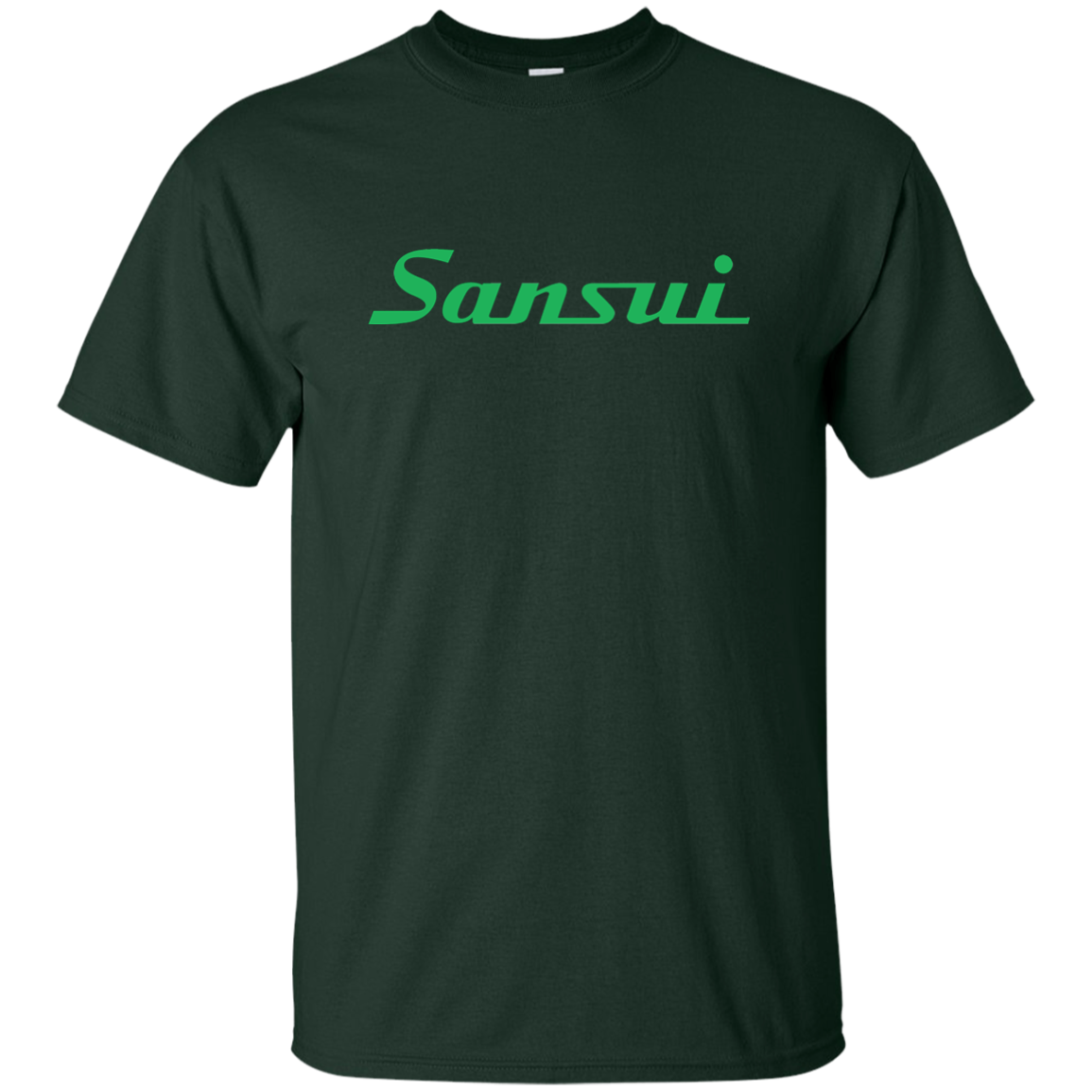 Sansui T-shirt Black Green Hi-fi