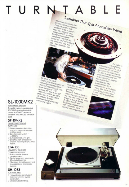 Technics Audio Brochure 1984 (PDF) (E-BOOK)